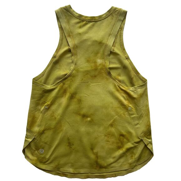 Lululemon Lightweight Run Kit Tank Top Diamond Dye White Gold Spice - Picture 3 of 8